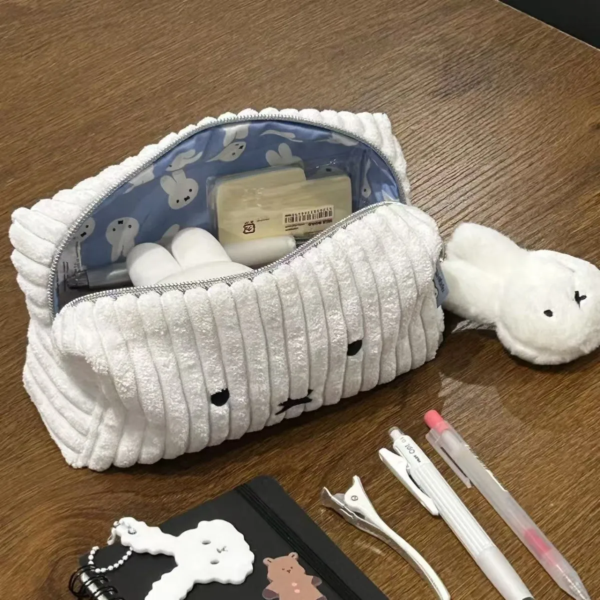 Stationery Supplier - Miffy Plush Corduroy Pen Bag Large