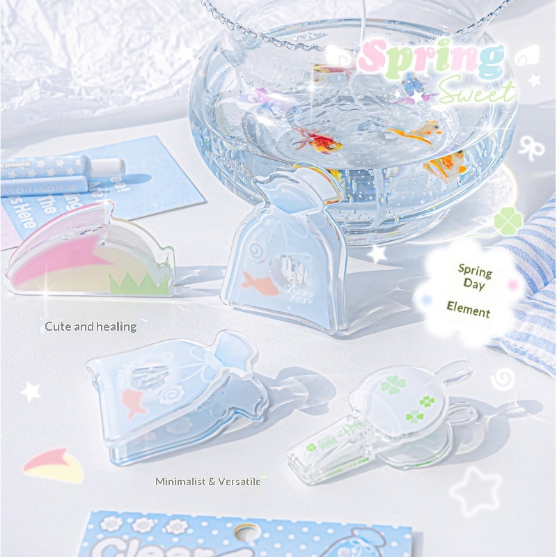 RosyPosy Clear Acrylic Clip Cu - Binder Clip Assorted review and price