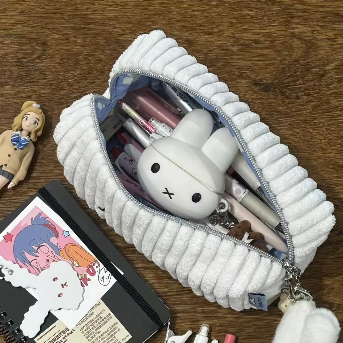 Miffy Plush Corduroy Pen Bag L - Stationery Supplier review and price
